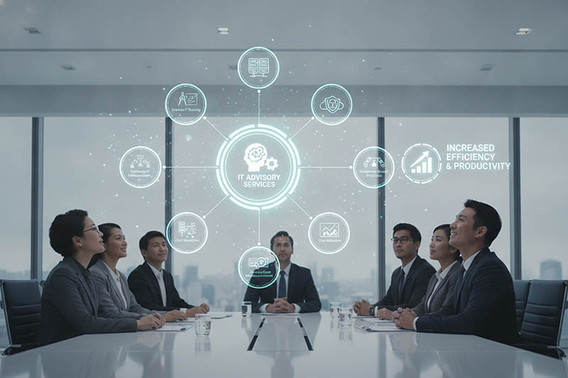 Business people at meeting
